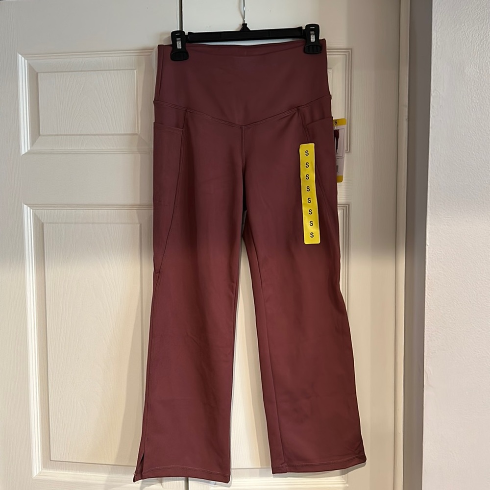 Cropped Slit Flare Jockey Pant